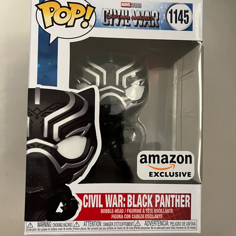 Funko Pop! Black and Silver Black Panther (Civil War) Vinyl Figure
